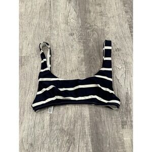 Aerie Bikini Top Size Medium Navy‎ and White